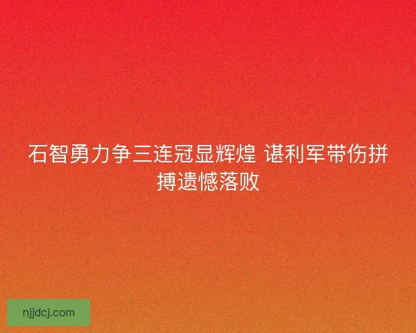 石智勇力争三连冠显辉煌 谌利军带伤拼搏遗憾落败
